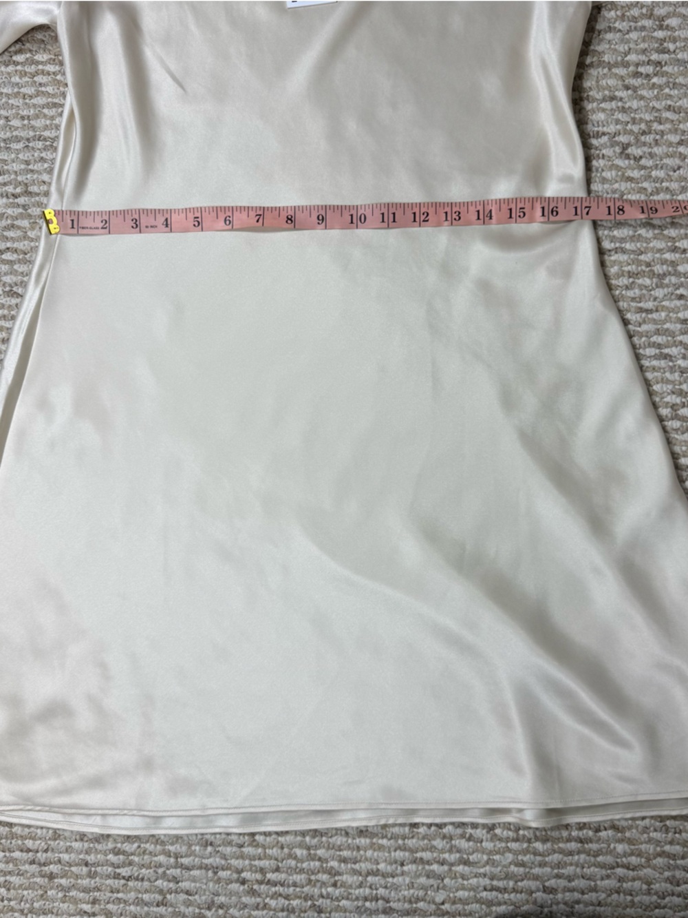 NWT Reformation Pike Satin Dress in Almond - Picture 15 of 15